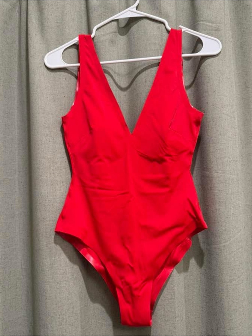 OneWith One-Piece Swimsuit Medium Red Worn 1x
